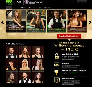 Live Casino Angebot