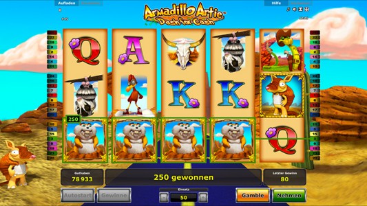 Jetzt anmelden und Armadillo Artie online spielen