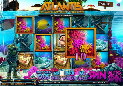 Gewinn im Sunmaker Spiel Atlantis