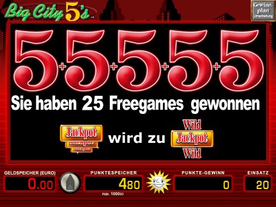 Freispiel Gewinn in Big City 5’s