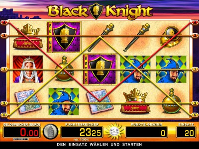 Gewinnlinien in Black Knight