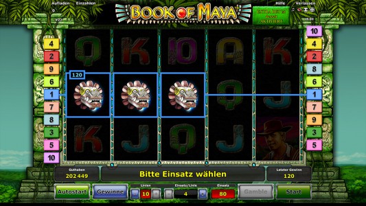 Einfacher Gewinn beim Book of Maya spielen