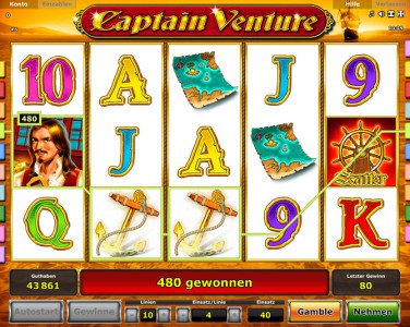 Gewinn während der Freispiele bei Captain Venture