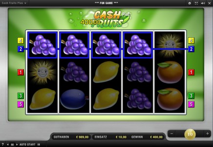 Das Merkur Spiel Cash Fruits Plus