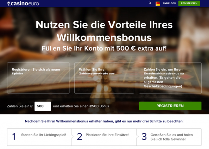 Ihr 500€ Willkommensbonus wartet auf Sie