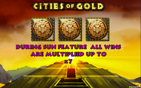 Multiplikator während der Cities of Gold Freispiele