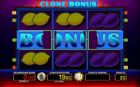 Der Bonus Gewinn im Merkur Automatenspiel Clone Bonus