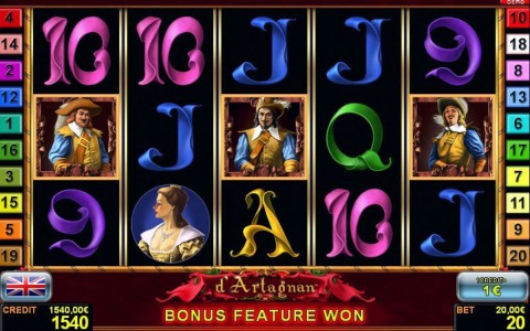 D’Artagnan Bonus Gewinn