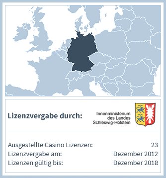 deutsche lizenzen vergabe vom innenministerium schleswig holstein