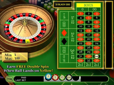 Double Bonus Spin Roulette von IGT