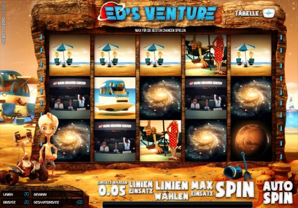Der 3D Spielautomat Ed’s Venture