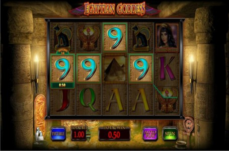 Gewinn Kombination im Automatenspiel Egyptian Goddess