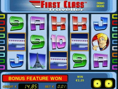 Gewinn im Automatenspiel First Class Traveller