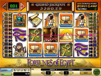 Grand Jackpot im Fortunes of Egypt Automatenspiel
