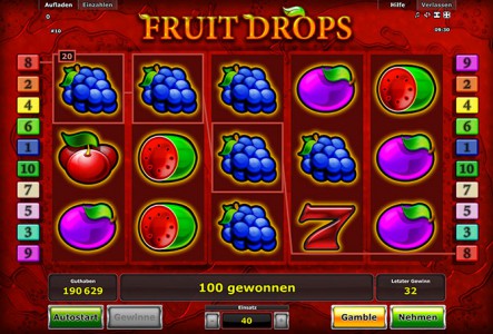 Tolle Gewinne erwarten Dich in Fruit Drops