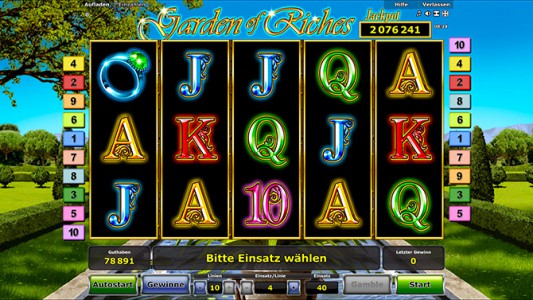 Knacke den Garden of Riches Jackpot