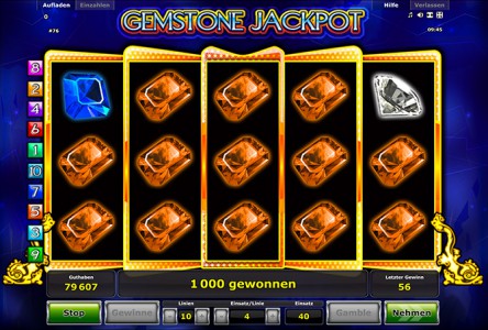 Toller Gewinn im Automatenspiel Gemstone Jackpot