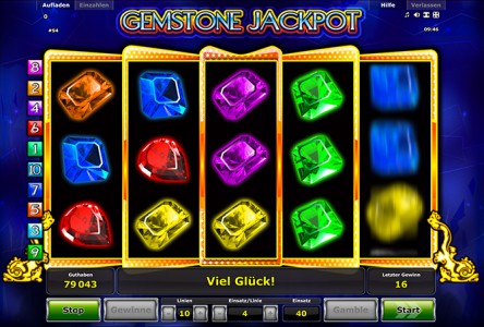 Viel Glück - Es warten tolle Gewinne auf Dich beim Gemstone Jackpot spielen