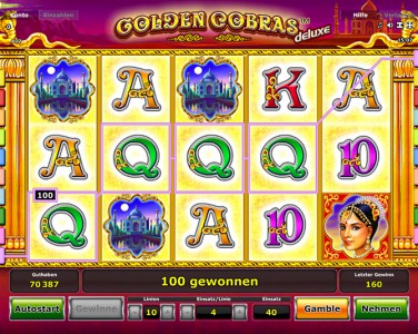 Der Golden Cobras Deluxe Spielautomat