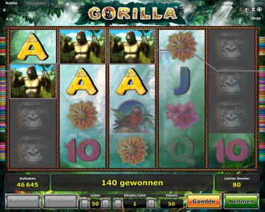Novolines Gorilla Slots macht einfach nur Spaß