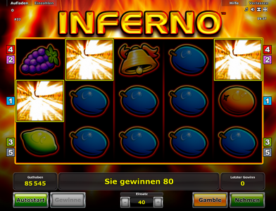 Gewinn mit Hilde des Scatter Symbols in Inferno