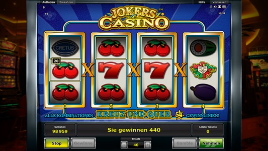 Tolle Gewinne erwarten Dich im Novoline Spiel Jokers Casino