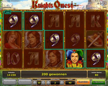 Knights Quest Gewinn