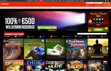 Ladbrokes Casino - das Spielangebot