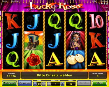 der Spielautomat Lucky Rose