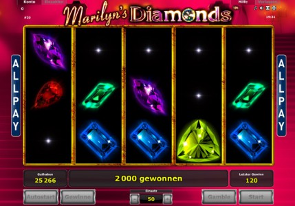 Novolines Marilyn’s Diamonds