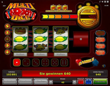 Der Feature Gewinn im Multi Dice Slot