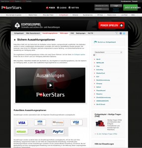 Diese Auszahlungsoptionen bietet PokerStars an