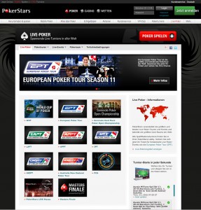 Live Poker Angebot von PokerStars