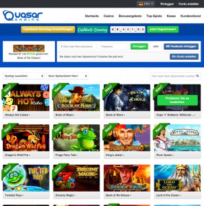 Das Casino Spiele Angebot von Quasar