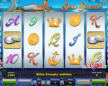 Das Spielautomatenspiel Sea Sirens