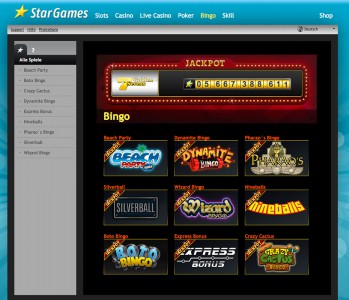 Bingo spielen bei Stargames