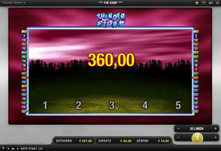 Thunder Storm Bonus Spiel