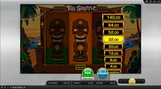 Typisch Merkur - Die Risikoleiter ist auch bei Tiki Shuffle vertreten