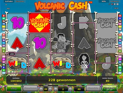 Gewinn im Stargames Spiel Volcanic Cash