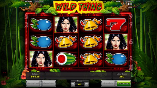 Melde Dich bei Stargames an und spiele Wild Thing