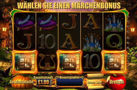 Wähle einen Märchenbonus in Wish upon a Jackpot