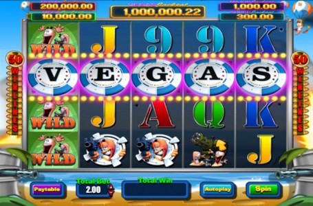 Vegas Gewinn Kombination im Automatenspiel Worms Vegas Millions